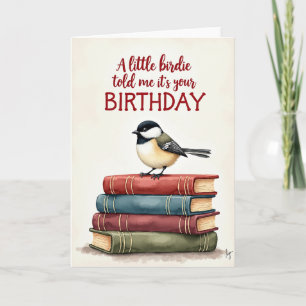 Carte d'anniversaire Charmante Oiseau