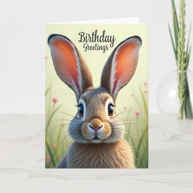 Carte d'anniversaire Charme de la forêt (Devant)