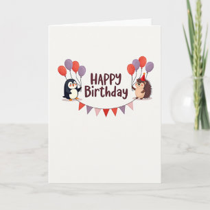 Carte d'anniversaire Charming Critters