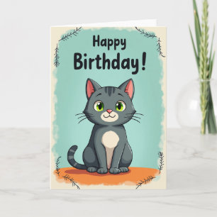 Carte d'anniversaire Chats Charmeurs
