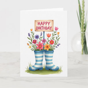 Carte d'anniversaire Chaussures Fantaisistes