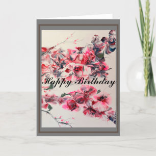 Carte d'anniversaire Cherry Blossom