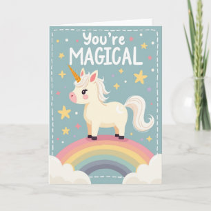 Carte d'anniversaire Cheval Arc-en-ciel
