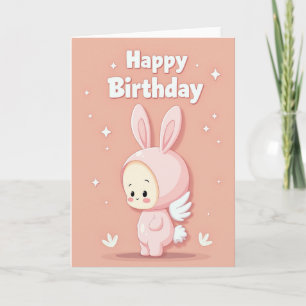 Carte d'anniversaire Chibi Animal Mignon