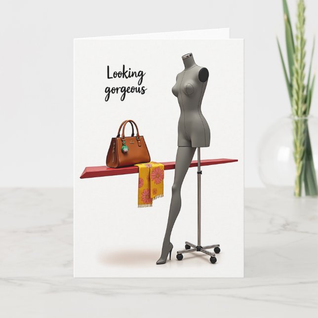 Carte d'anniversaire chic et douce (Devant)