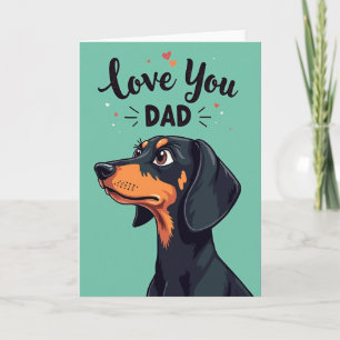 Carte d'anniversaire Chien Noir