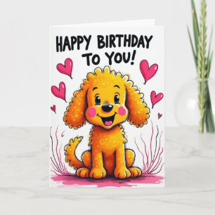 Carte d'anniversaire Chien Sourire