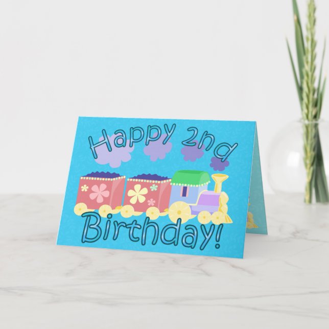 Carte d'anniversaire Choo Choo Train 2e (Devant)