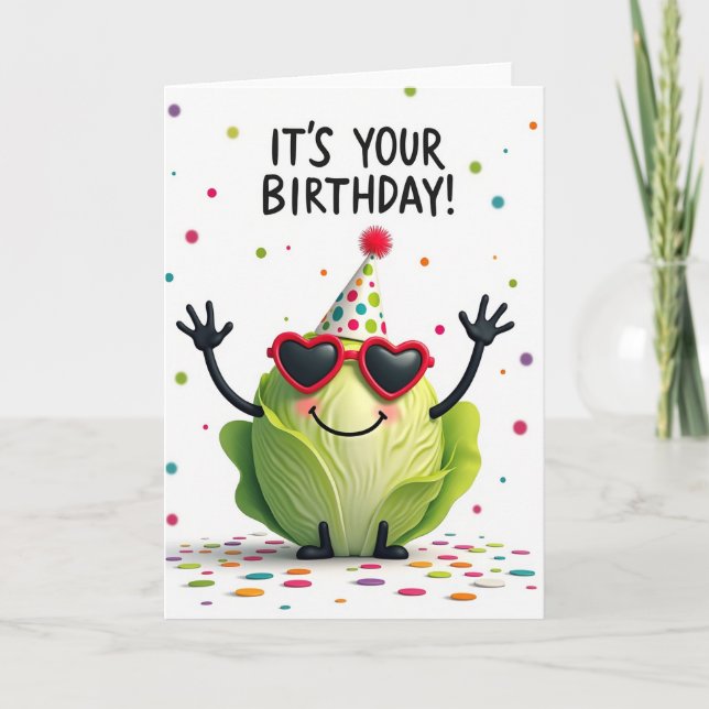 Carte d'anniversaire Chou Capricieux (Devant)