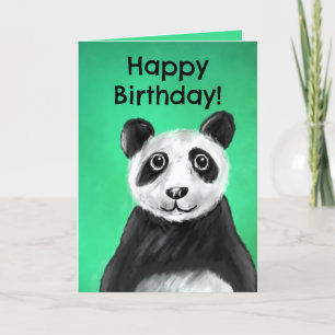 Carte d'anniversaire chrétienne (panda)