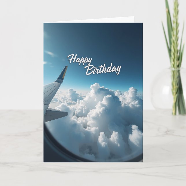 Carte d'anniversaire Ciel ailé (Devant)
