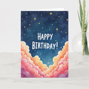 Carte d'anniversaire Ciel Fantaisiste