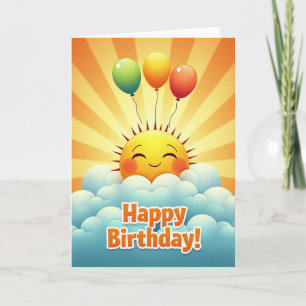 Carte d'anniversaire Ciel Lumineux