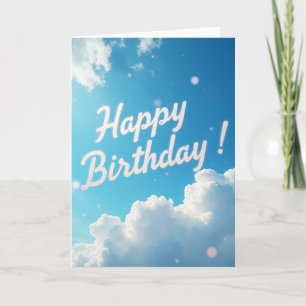 Carte d'anniversaire Ciel scintillant