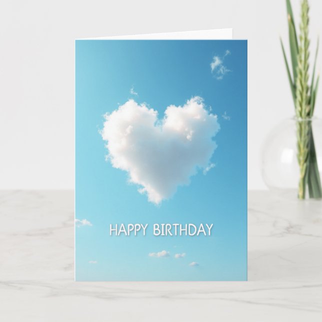 Carte d'anniversaire Ciel Serein (Devant)