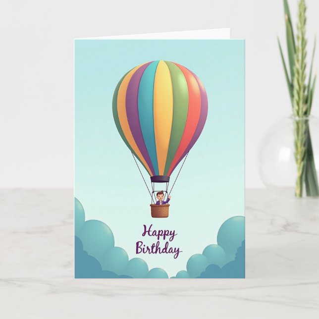 Carte d'anniversaire Ciel Vivant (Devant)