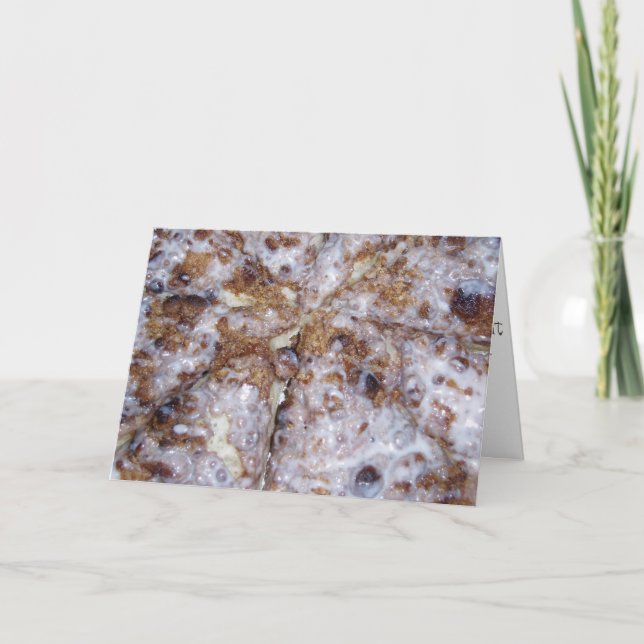 Carte d'anniversaire "Cinnamon Dessert Pizza" (Devant)