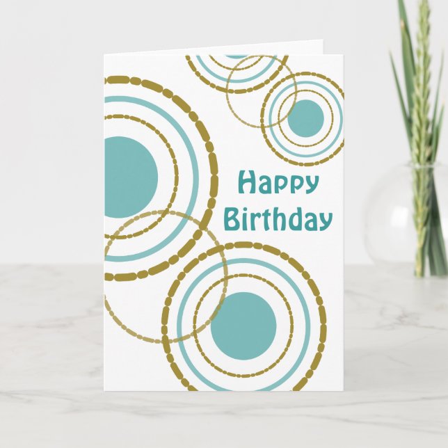 Carte d'anniversaire Circles Trio (Devant)