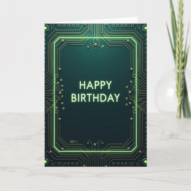 Carte d'anniversaire Circuit (Devant)