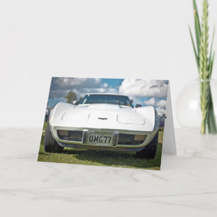 carte d'anniversaire CLASSE ACT VOITURE DE SPORT