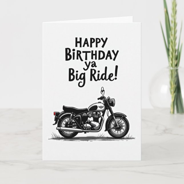Carte d'anniversaire Classic Cruiser (Devant)