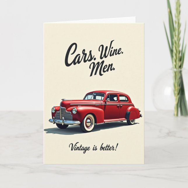Carte d'anniversaire Classic Ride (Devant)