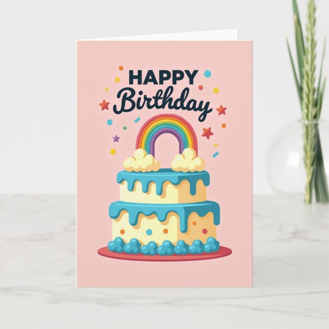 Carte d'anniversaire Cloud Star (Devant)