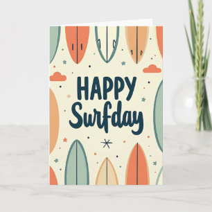 Carte d'anniversaire Coastal Surf