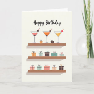 Carte d'anniversaire Cocktail de fête