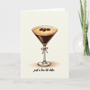 Carte d'anniversaire Cocktail de grains de café