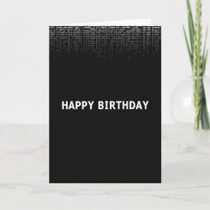 Carte d'anniversaire Code Stream
