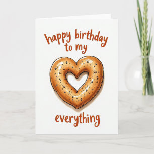 Carte d'anniversaire cœur cuit au four