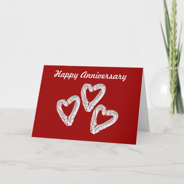 Carte d'anniversaire Cœur d'amour (Devant)