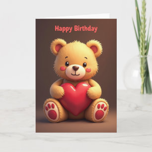 Carte d'anniversaire Cœur sincère