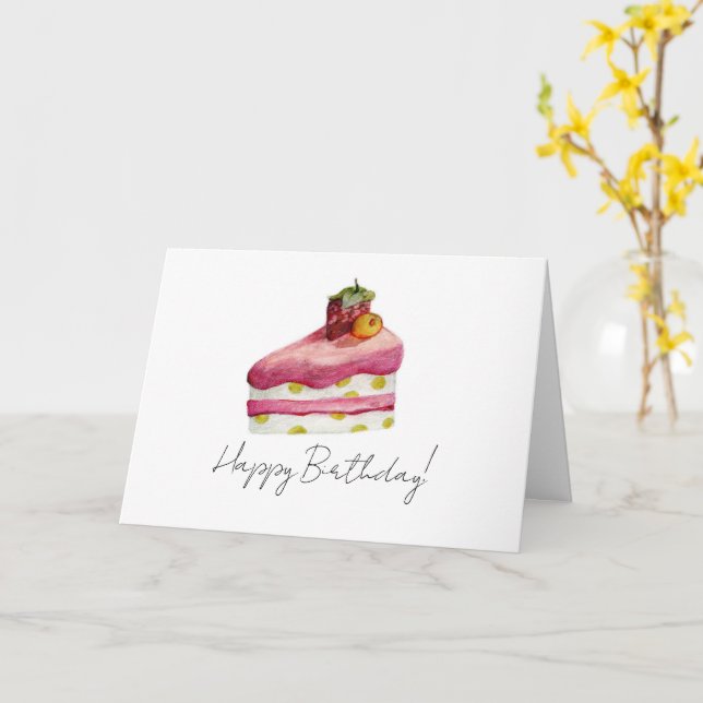 Carte d'anniversaire : Collection Birthday Bash :  (Fleur jaune)