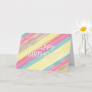 Carte d'anniversaire colorée