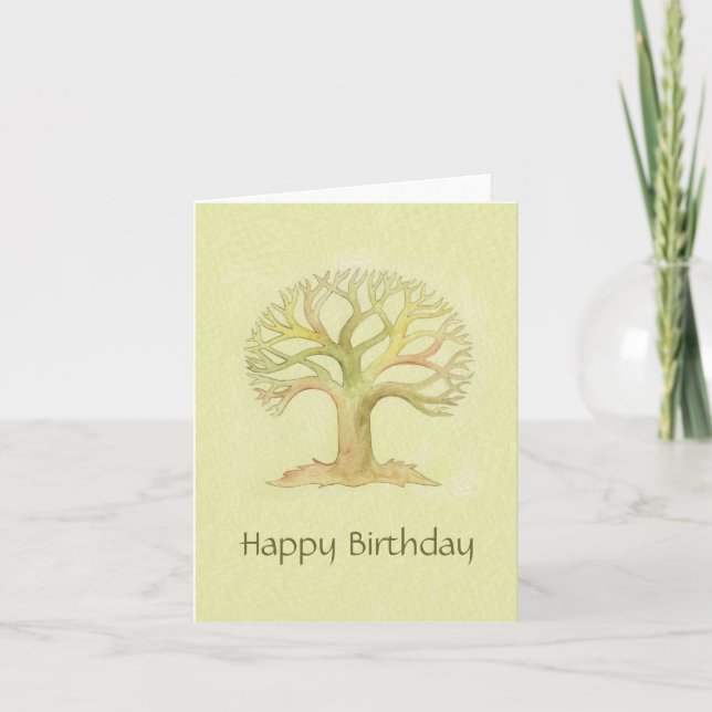 Carte d'anniversaire Colorful Tree of Life (Devant)
