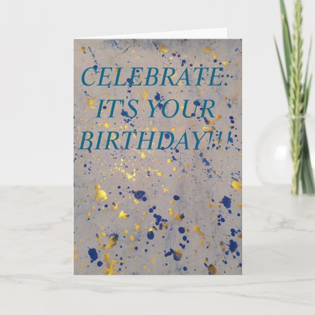 Carte d'anniversaire Confetti  (Devant)