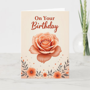 Carte d'anniversaire Confetti Fleurie