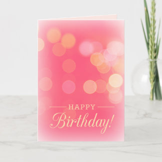 Carte d'anniversaire Confetti rose