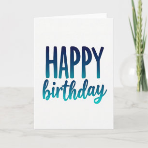 Carte d'anniversaire contemporaine