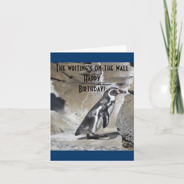 Carte d'anniversaire Cool Penguin (Devant)