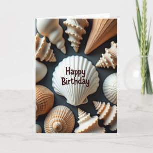 Carte d'anniversaire Coquillage Festif