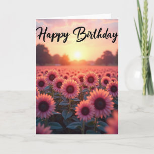 Carte d'anniversaire Coral Field