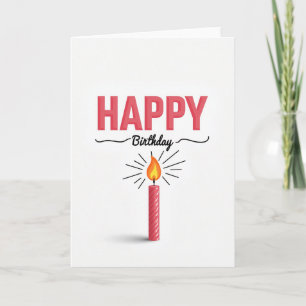 Carte d'anniversaire Coral Happy