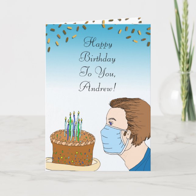 Carte d'anniversaire Coronavirus (Devant)