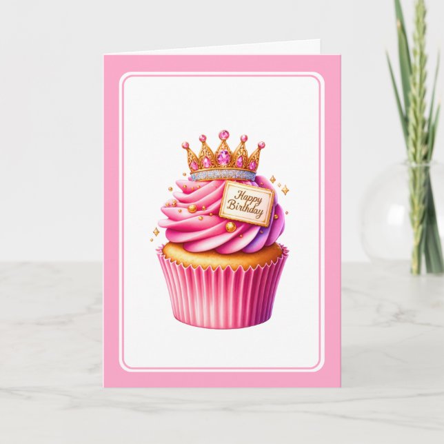 Carte d'anniversaire Couronne (Devant)