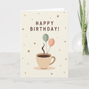 Carte d'anniversaire Cozy Cup