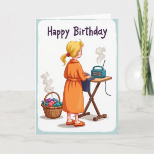 Carte d'anniversaire Cozy Homey