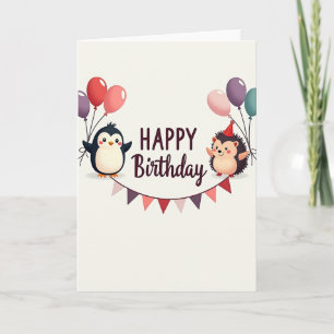 Carte d'anniversaire Cream Scene